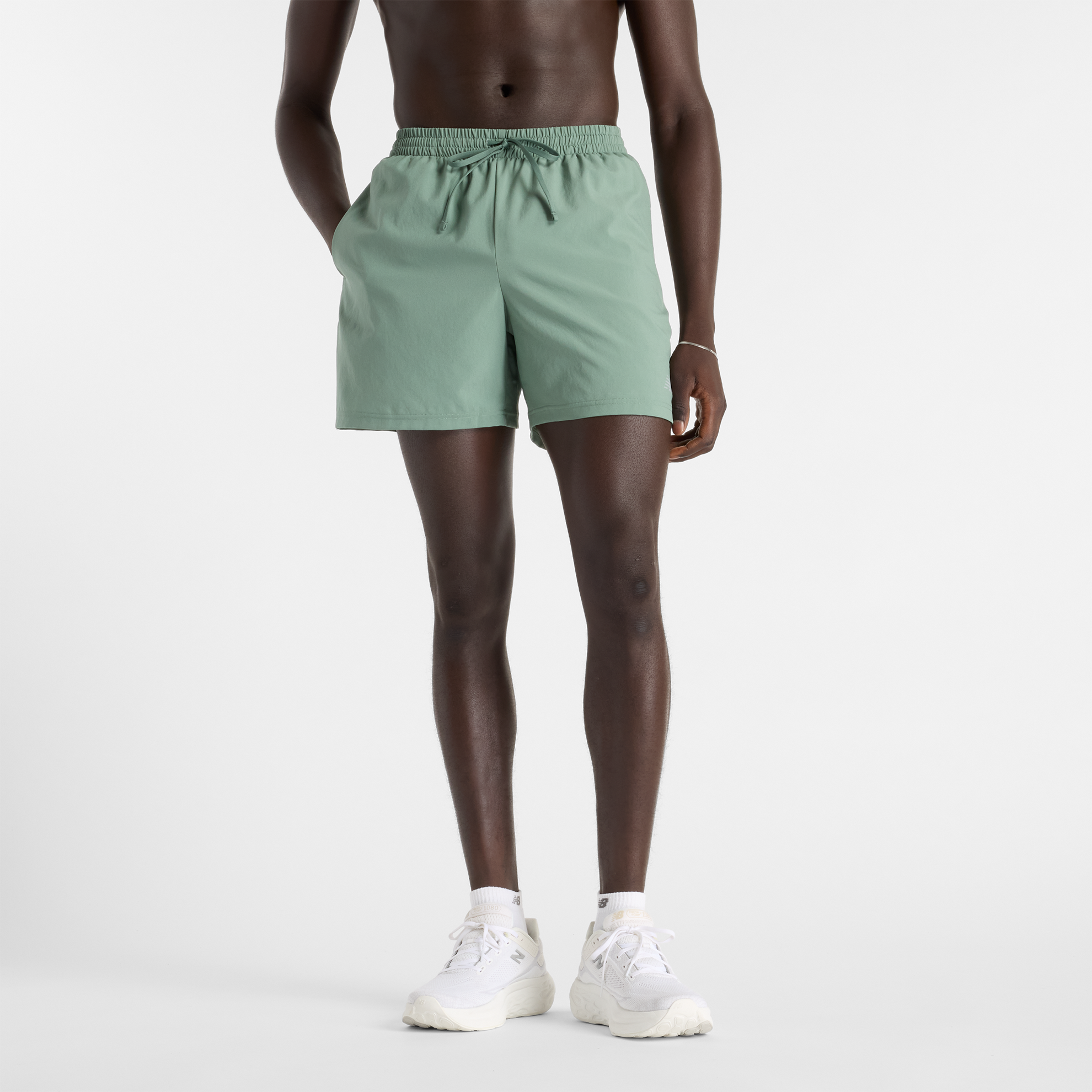

Pánské šortky New Balance MS41227DKJ – zelené