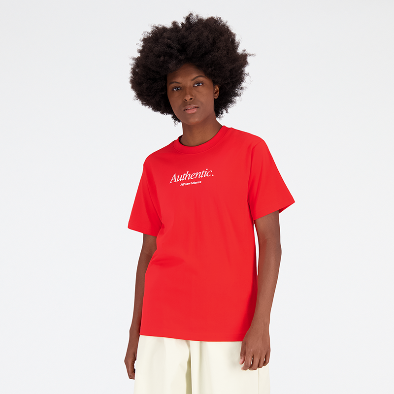 Levně Dámské tričko New Balance WT31551TRD – červené