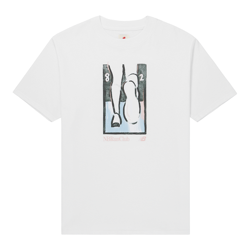 Levně Pánské tričko New Balance MADE in USA MT31546WT – bílé
