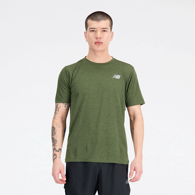 

Pánské tričko New Balance MT21262KMU – zelené