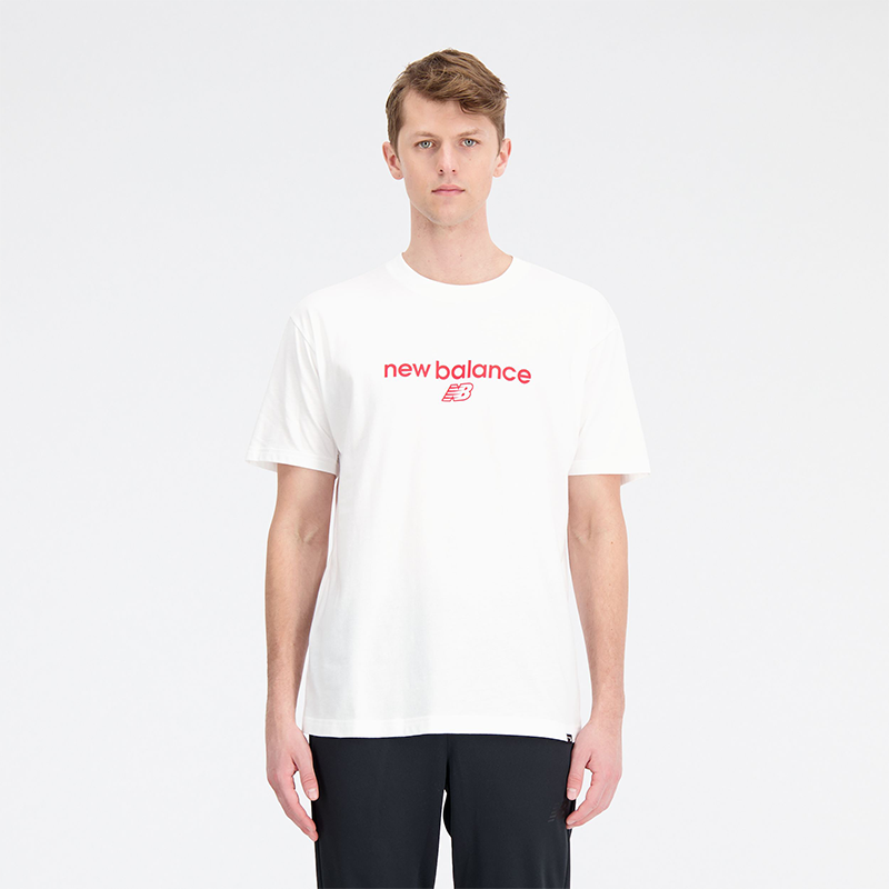Levně Pánské tričko New Balance MT33529WT – bílé