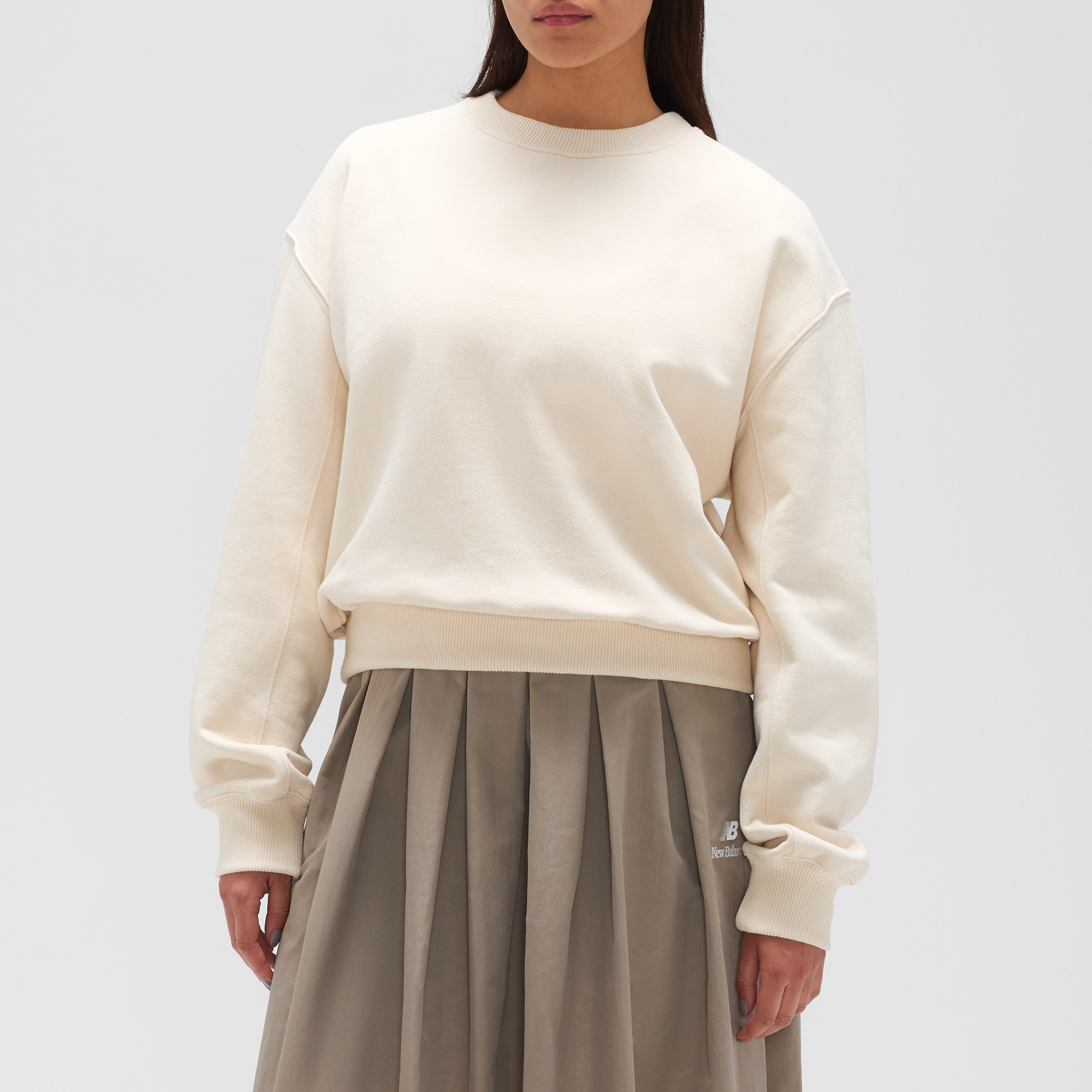 

Dámská mikina New Balance MADE in USA WT51563LIN – béžové