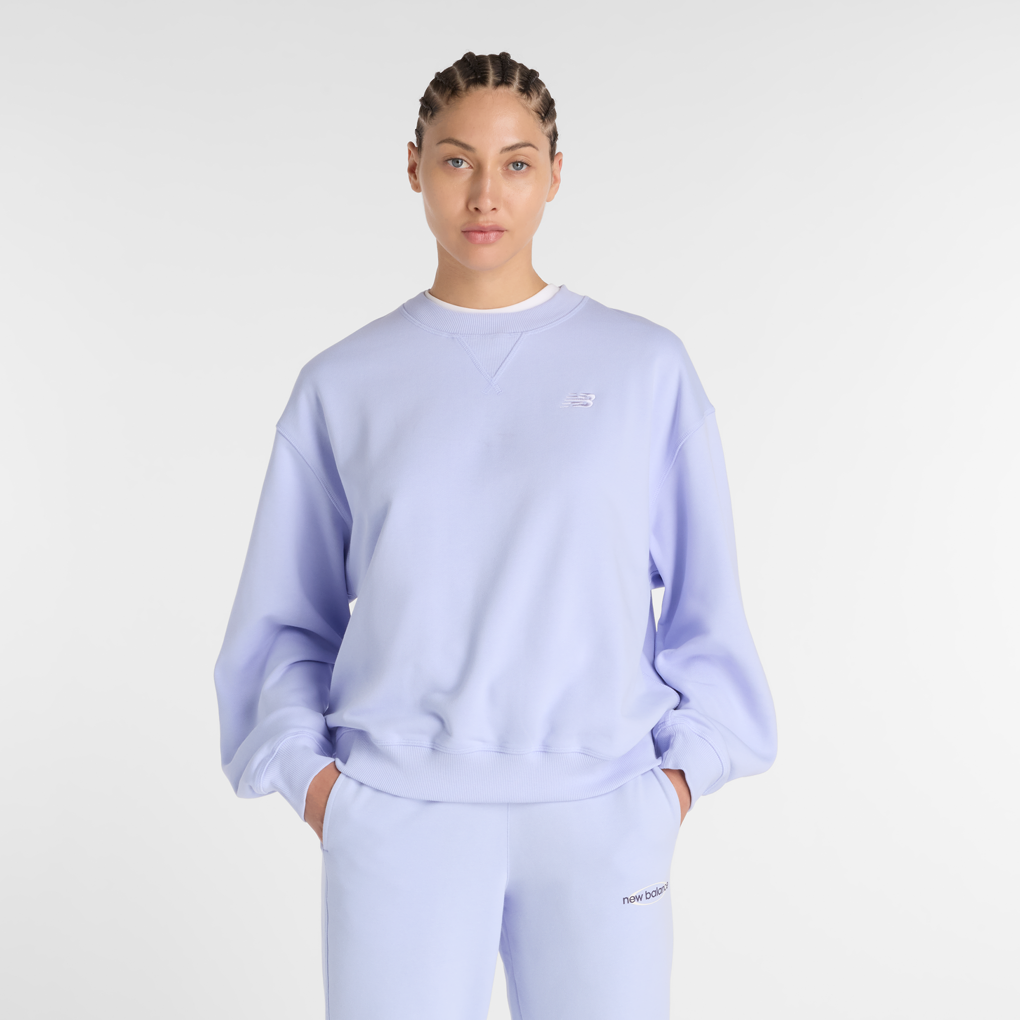 

Dámská mikina New Balance WT41500DYK – fialové