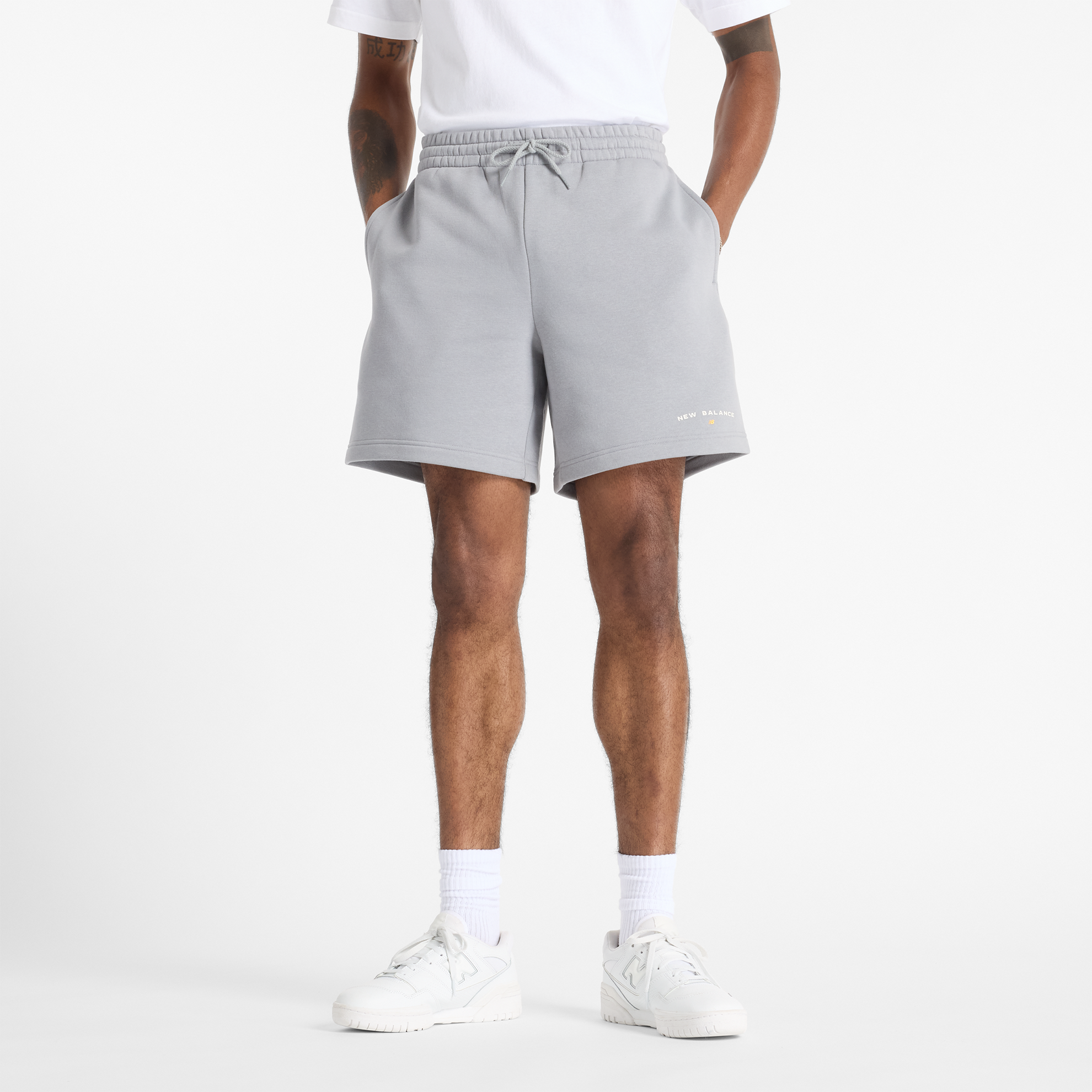 

Pánské šortky New Balance MS51506YST – šedé