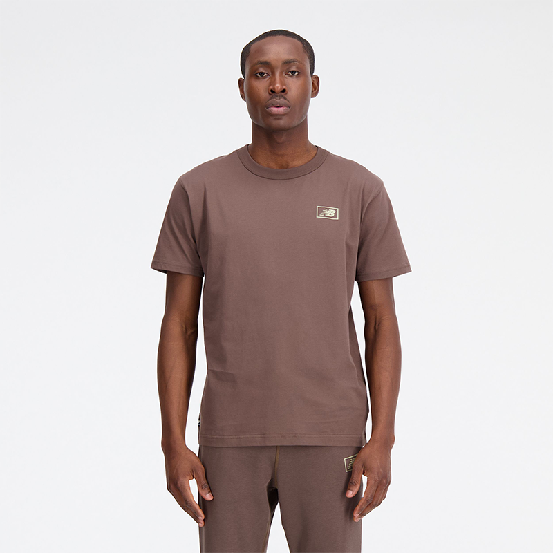 

Pánské tričko New Balance MT33511DUO – hnědý