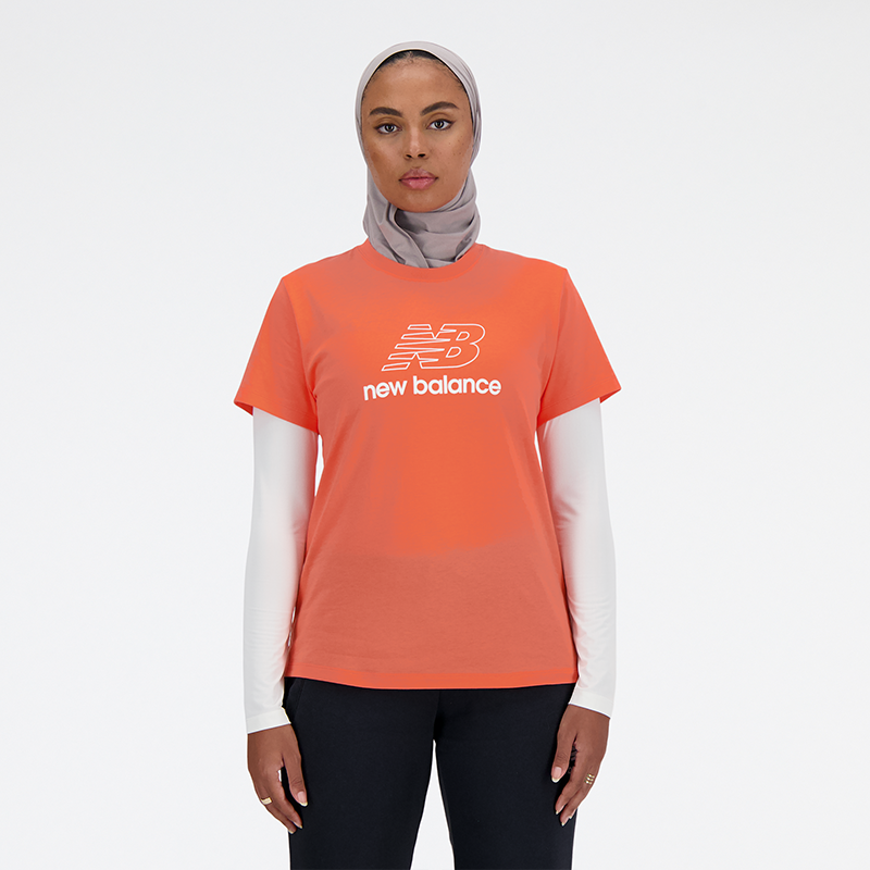 Levně Dámské tričko New Balance WT41816GFR – oranžová