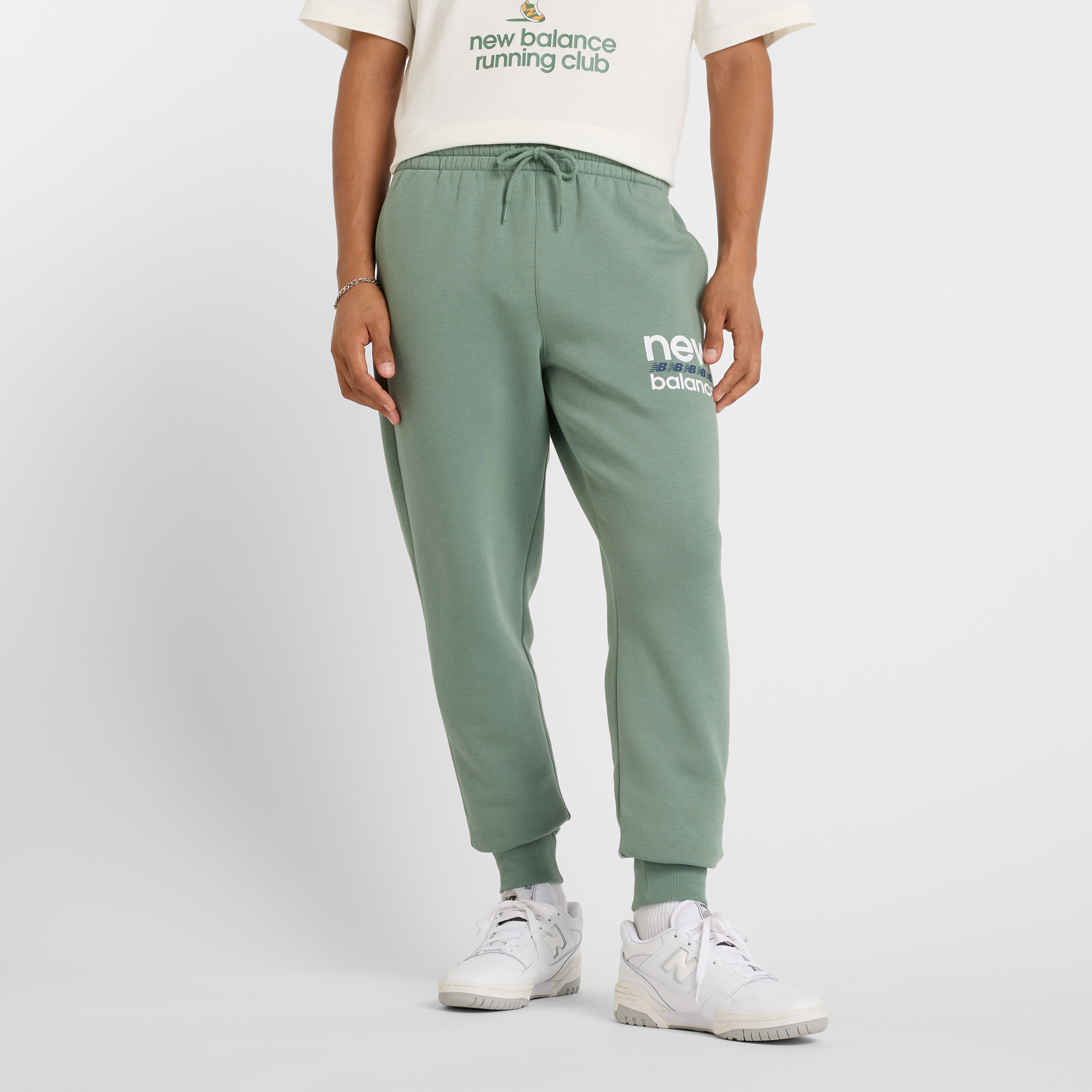 

Pánské kalhoty New Balance MP51940DKJ – zelené