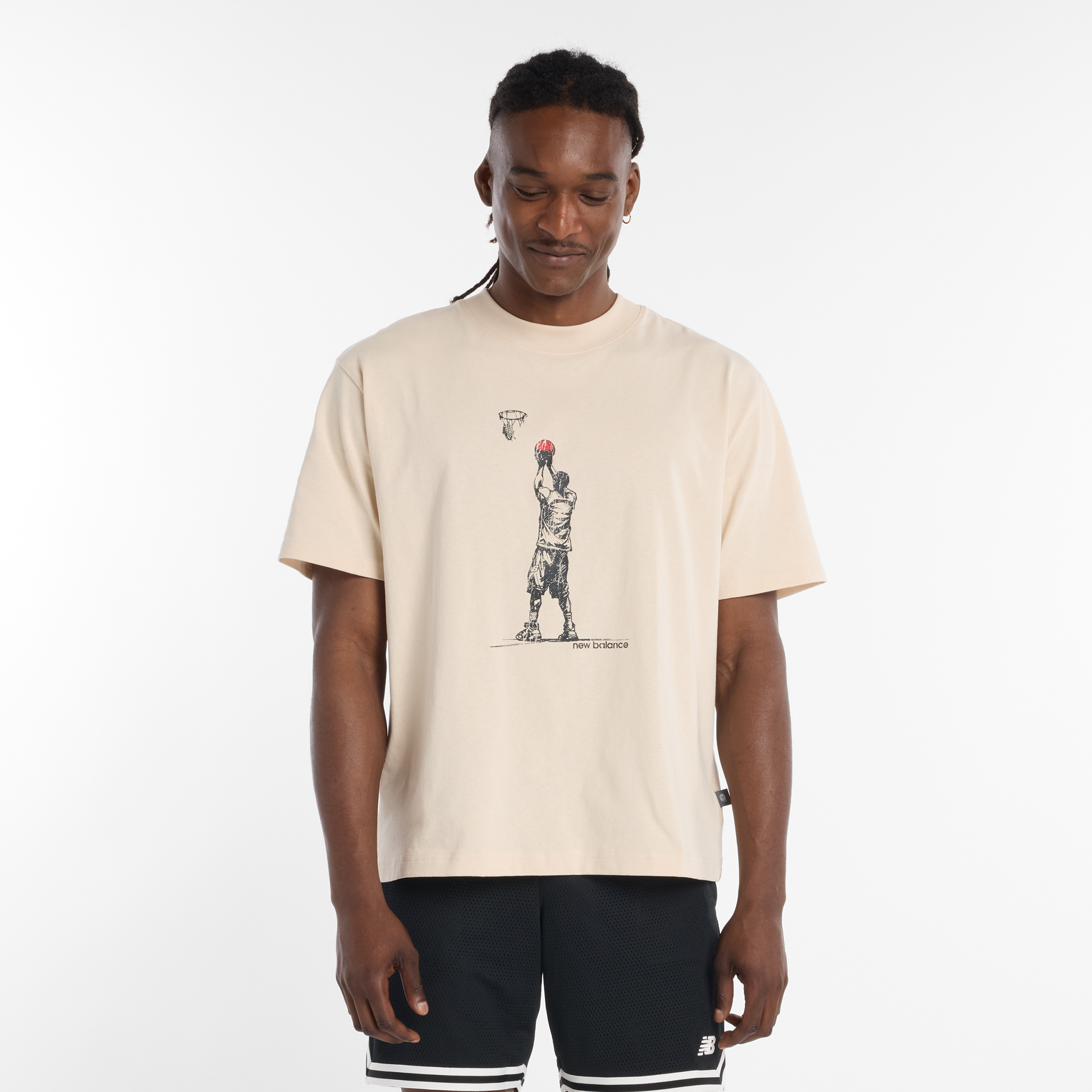 

Pánské tričko New Balance MT53611BIS – béžové